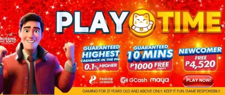 PlayTime Gcash Login Banner